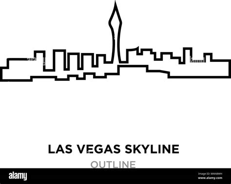 las vegas strip outline.